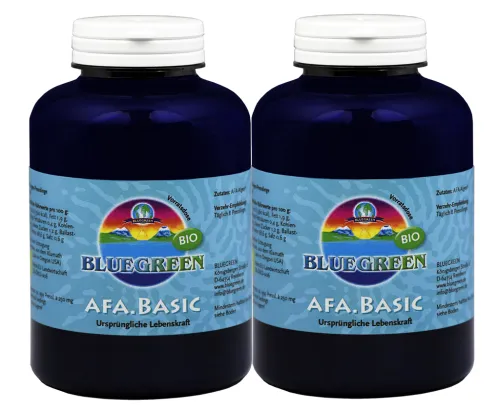 2 x Bluegreen AFA-Algen Basic Wildsammlung 250g ca. 2000 Stück BIO