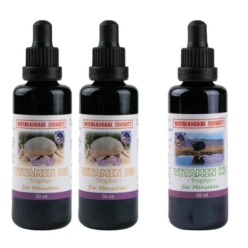 2 x Vitamin D3 und 1 x Vitamin K2 Tropfen von Robert Franz