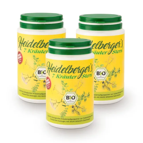 3 x BIO Heidelbergers 7-Kräuterstern Pulver 100g