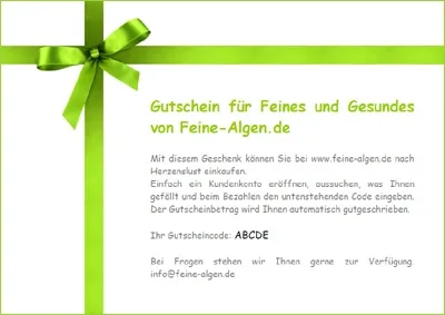 Gutschein zum Verschenken