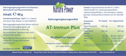 AT-Immun Plus 60 vegetarische Kapseln-Angebot