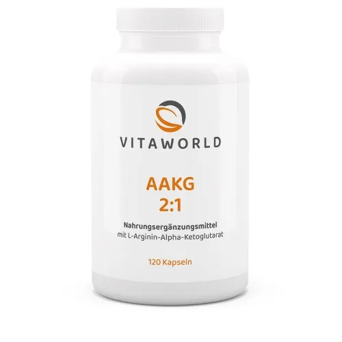 AAKG - L-Arginin-Alpha-Ketoglutarat 120 Kapseln vegan von Vita Wold