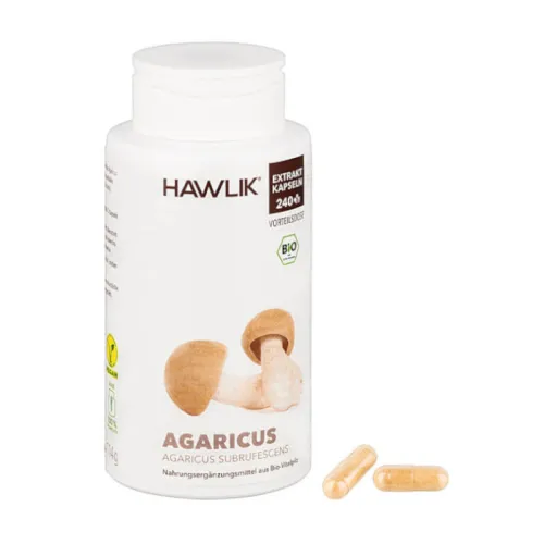 Agaricus ABM Extrakt BIO 240 Kapseln Hawlik