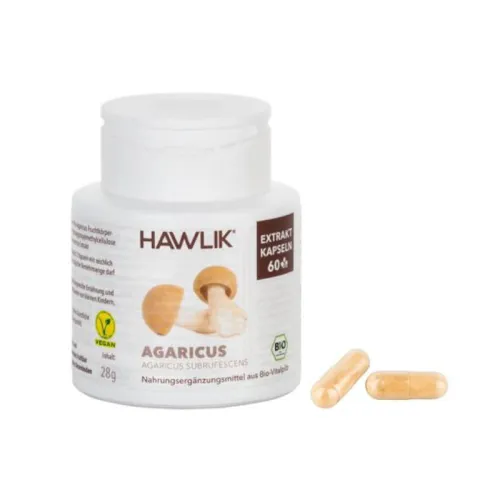 Agaricus Extrakt 60 Kapseln Hawlik BIO