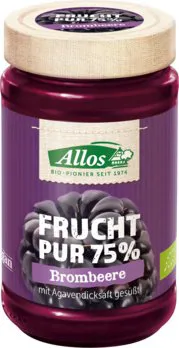 Allos Frucht Pur Aufstrich Brombeere 75% BIO 250g