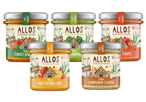 Allos Hofgemüse Angebot 5 Sorten je 135g BIO vegan