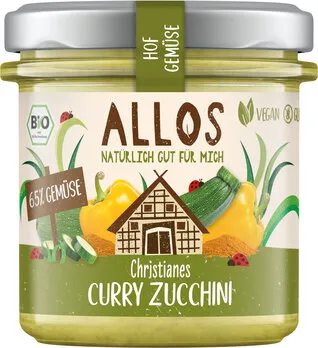 Allos Hofgemüse Christianes Curry Zucchini BIO vegan