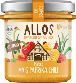 Allos Hofgemüse Meikes Mais Paprika Chili BIO vegan