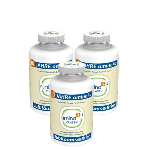 Amino4u essentielle Aminosäuren 3 x 300 Tabs vegan Vorteilsdose