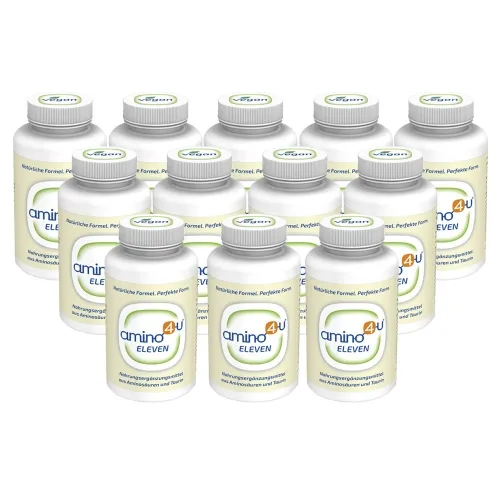 Amino4u essentielle Aminosäuren eleven 12 x 120 Tabs vegan NEU!