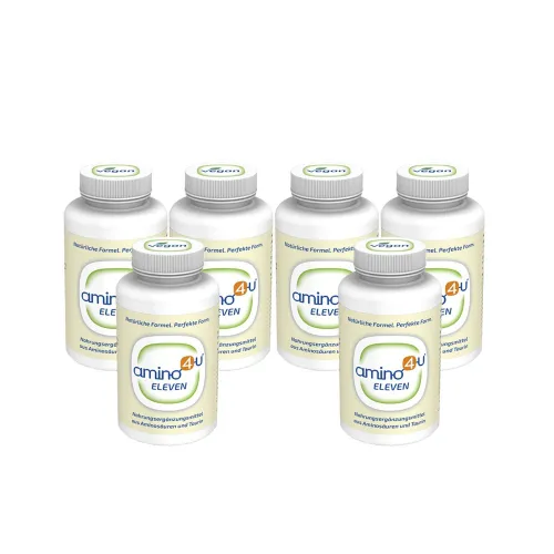 Amino4u essentielle Aminosäuren eleven 6 x 120 Tabs vegan NEU!