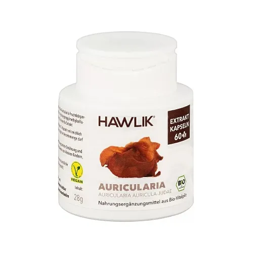 Auricularia Extrakt 60 Kapseln Hawlik Vitalpilze BIO