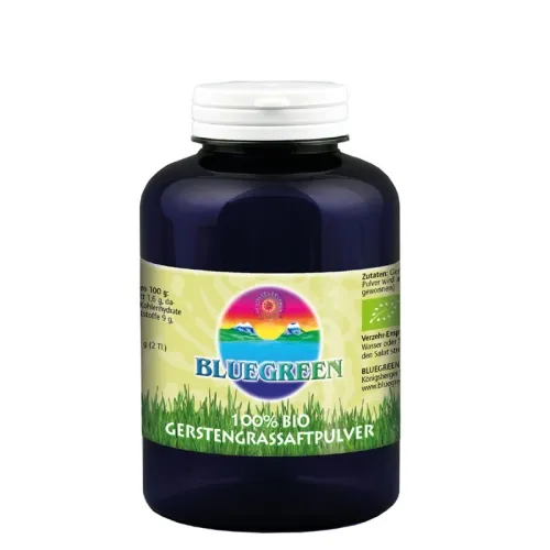 BIO Gerstengrassaftpulver von Bluegreen 200g Rohkostqualität