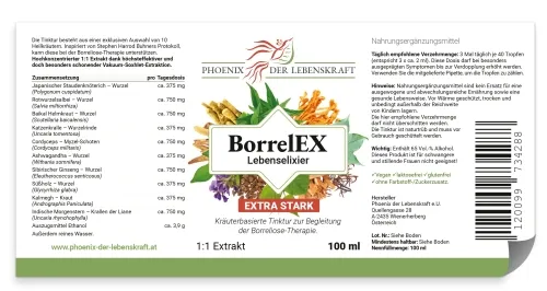 BorrelEx Lebenselixier 10 Kräuter Tinktur 100ml Pipettenflasche