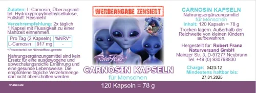 Carnosin Kapseln von Robert Franz 120 Stück