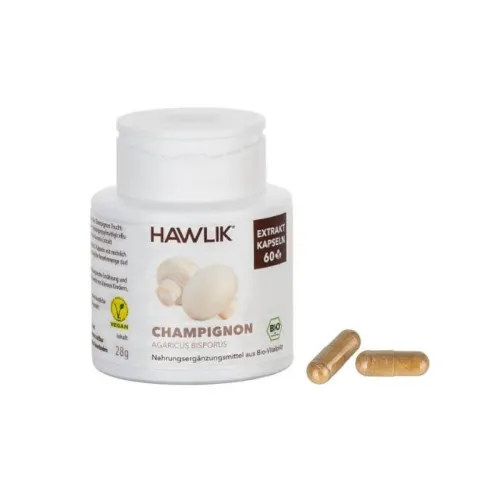 Champignon Extrakt BIO 60 Kapseln Hawlik Vitalpilze