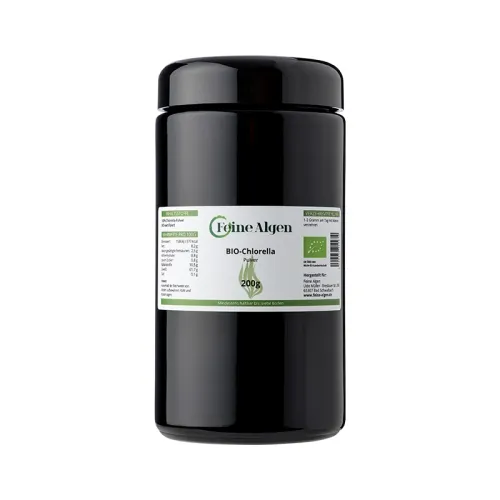 Chlorella Algen BIO 200g Pulver feine-algen