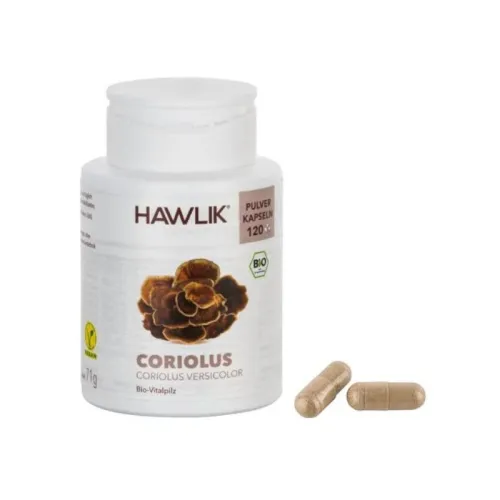 Coriolus BIO 120 Pulverkapseln Hawlik Vitalpilze