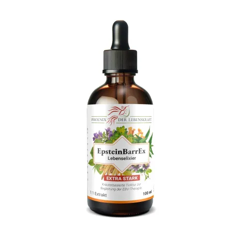 EpsteinBarrEx Lebenselixier 8 Kräuter Tinktur 100ml Pipettenflasche