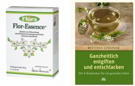 Flor Essence Kräutertee 3 x 21g und Buch Ganzheitlich Entgiften