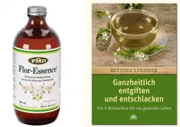 Flor Essence Kräutertee flüssig 500ml und Buch Ganzheitlich Entgiften