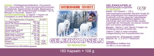 Gelenkkapseln von Robert Franz 180 Kapseln