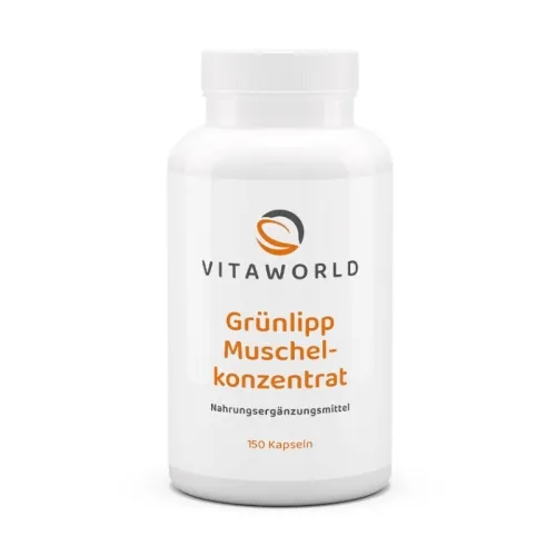 Grünlippmuschelkonzentrat 500mg von Vitaworld 150 Kapseln