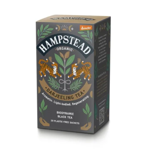 Hampstead Tea Pure Darjeeling Schwarzer Tee 20 Beutel BIO