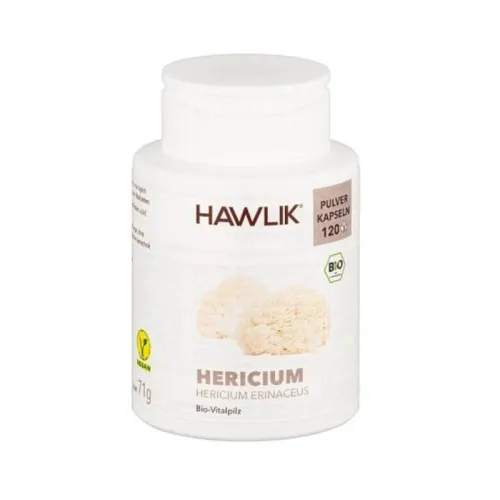 Hericium BIO 120 Pulverkapseln Hawlik Vitalpilze