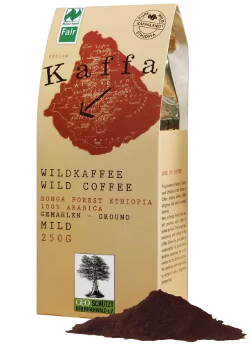 Kaffa Wildkaffee gemahlen 250g mild BIO