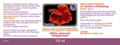 Karottenöl BIO von Robert Franz 100ml vegan