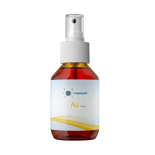 Kolloidales Gold 100ml von Nanosit in der Zerstäuberflasche 30ppm