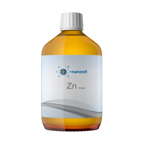 Kolloidales Zink mit 40ppm - 500ml von Nanosit