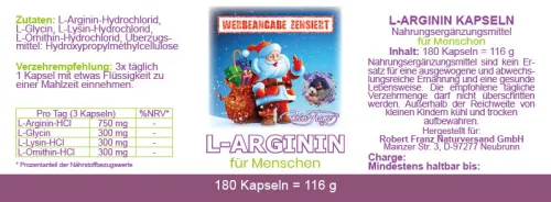 L-Arginin 180 Kapseln von Robert Franz