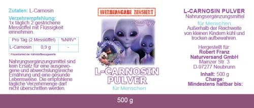 L-Carnosin Pulver von Robert Franz 500g