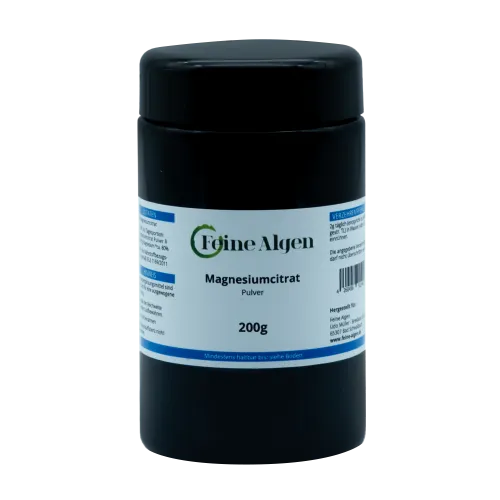 Magnesiumcitrat Pulver 200g von feine-algen