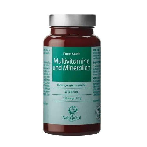 Natur Vital Multivitamine und Mineralien 120 Tabletten