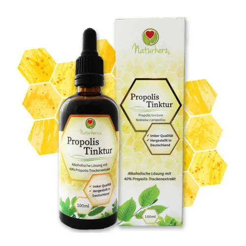 Propolis Tinktur mit 40% Propolis-Anteil von Naturherz 100ml