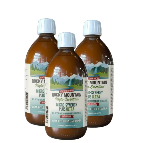 Rocky Mountain Mikro-Synergy Plus Ultra 3 x 500ml Glasflasche