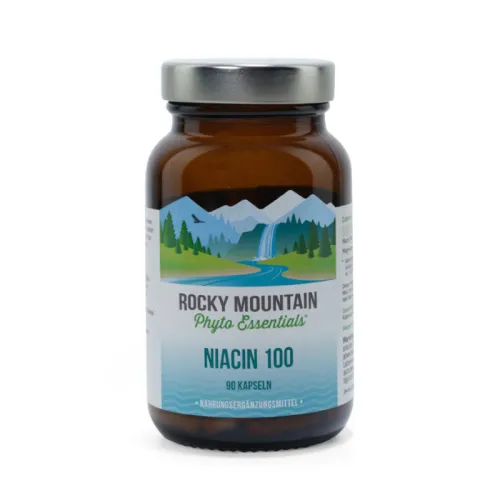 Rocky Mountain Niacin Vitamin B3 90 vegane Kapseln 100mg