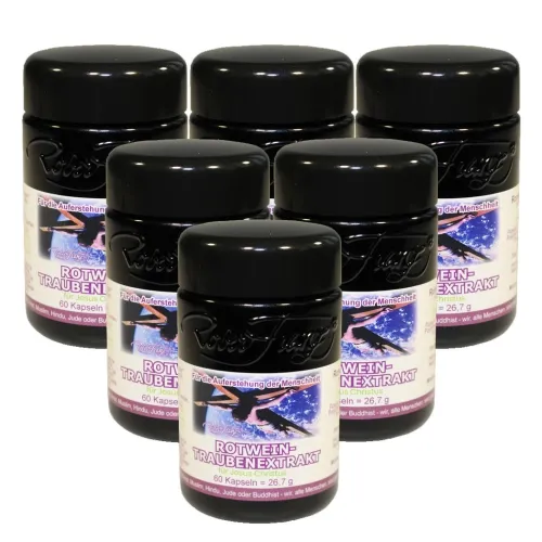 Rotweintraubenextrakt OPC 6 x 60 vegane Kapseln von Robert Franz