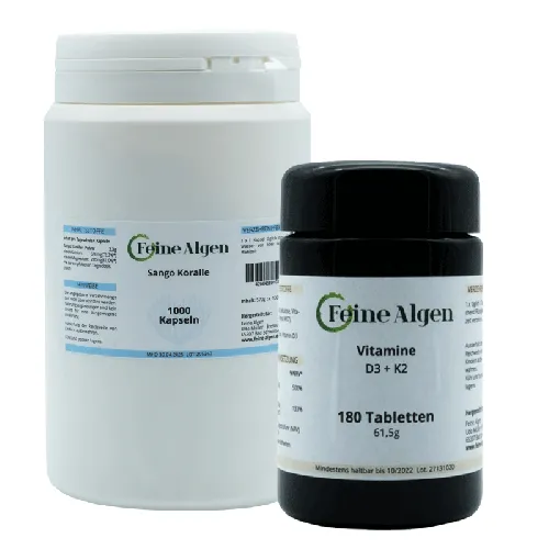 Sango Meeres Koralle 1000 Kapseln und D3 und K2 180 Kapseln Angebot 2