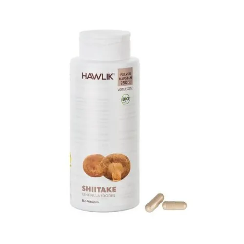 Shiitake 250 Pulverkapseln Hawlik BIO