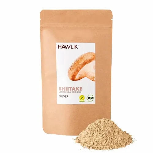 Shiitake Pulver BIO 100g Hawlik Vitalpilze vegan