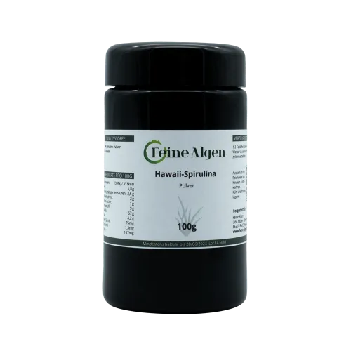 Spirulina Algen aus Hawaii 100g Pulver von feine-algen