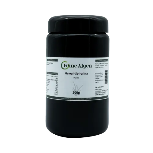 Spirulina Algen aus Hawaii 200g Pulver von feine-algen