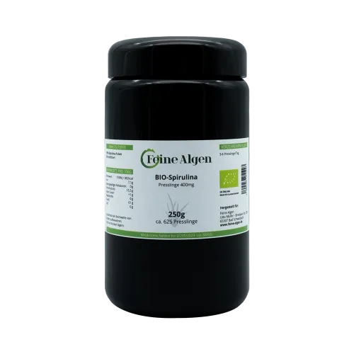 Spirulina Algen BIO 250g ca. 625 Tabletten feine-algen