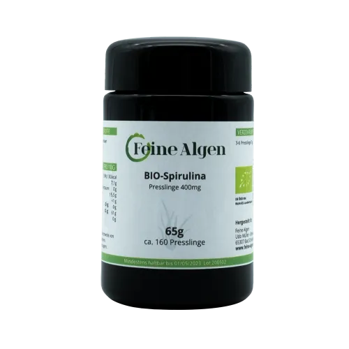 Spirulina Algen BIO 65g ca. 160 Tabletten feine-algen