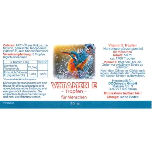 Vitamin E Tropfen von Robert Franz 50 ml