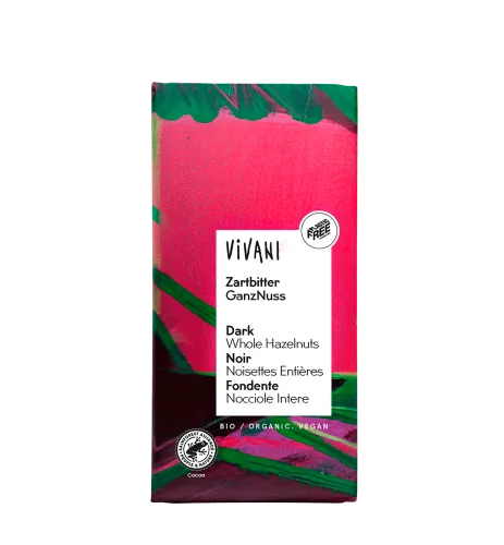 Vivani BIO Schokolade Zartbitter Ganznuss